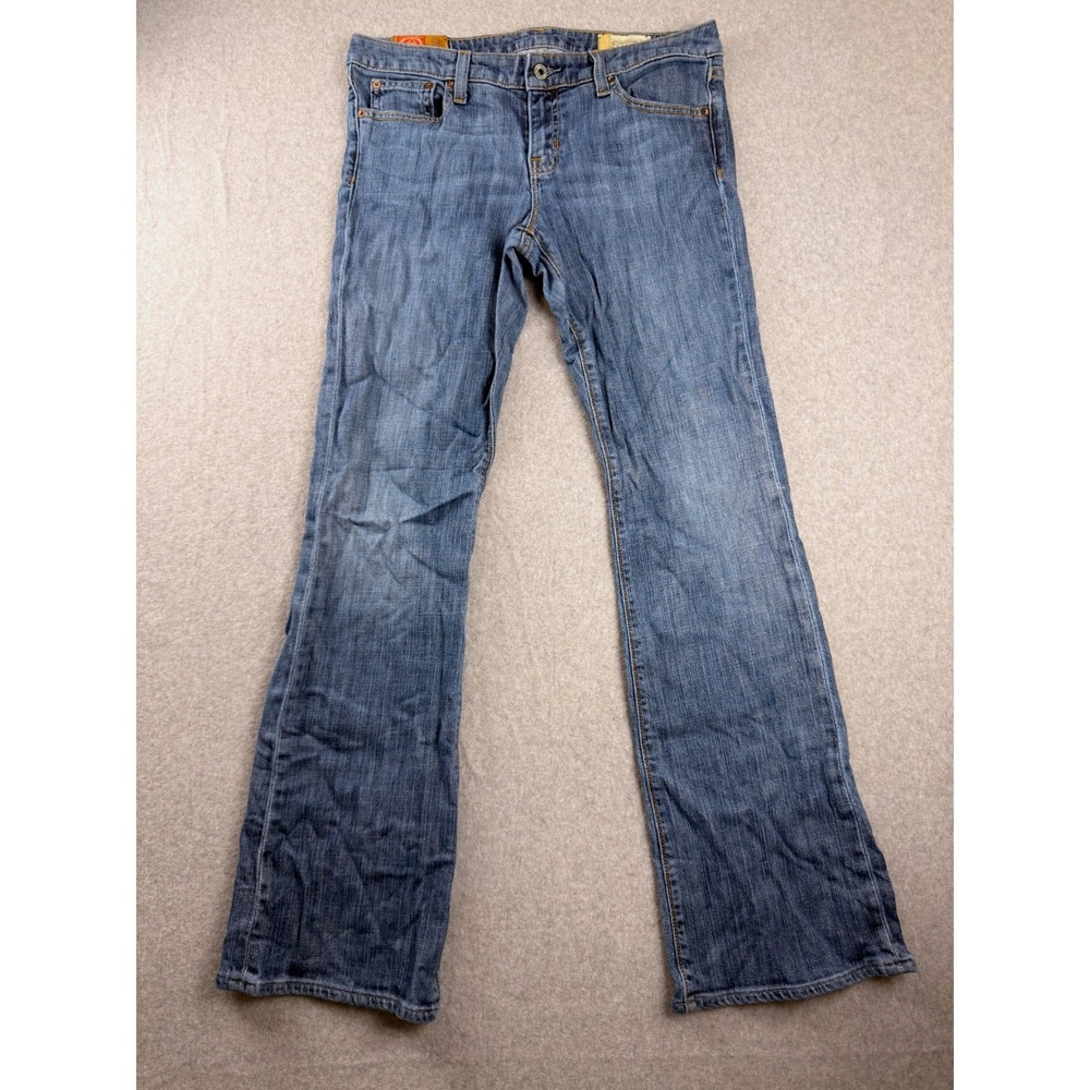 Gap 1969 Flare Leg Jeans Womens 6R Medium Wash Blue Denim Stretch Low Rise